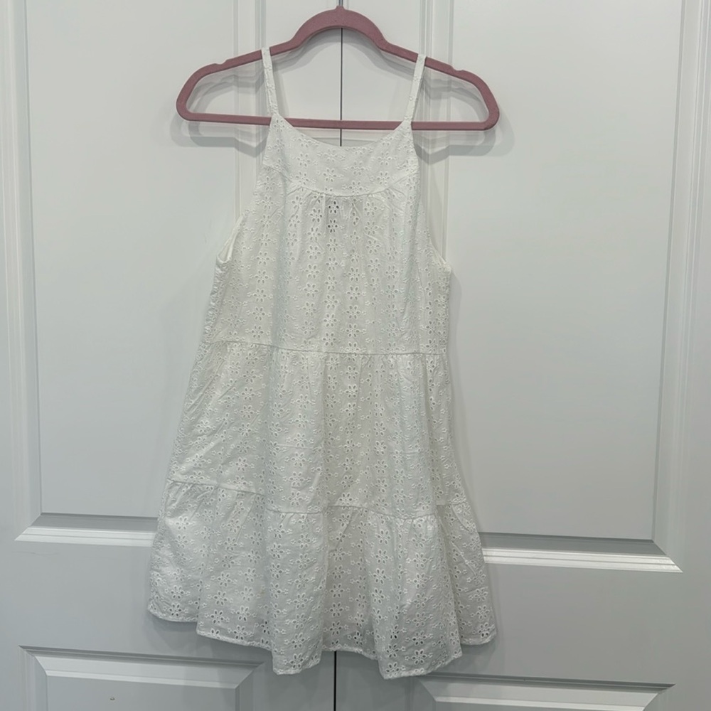 Aqua 100% Cotton Eyelet Dress Size Small